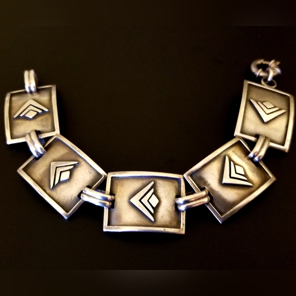 Vintage Silpada Sterling Silver Logo Bracelet